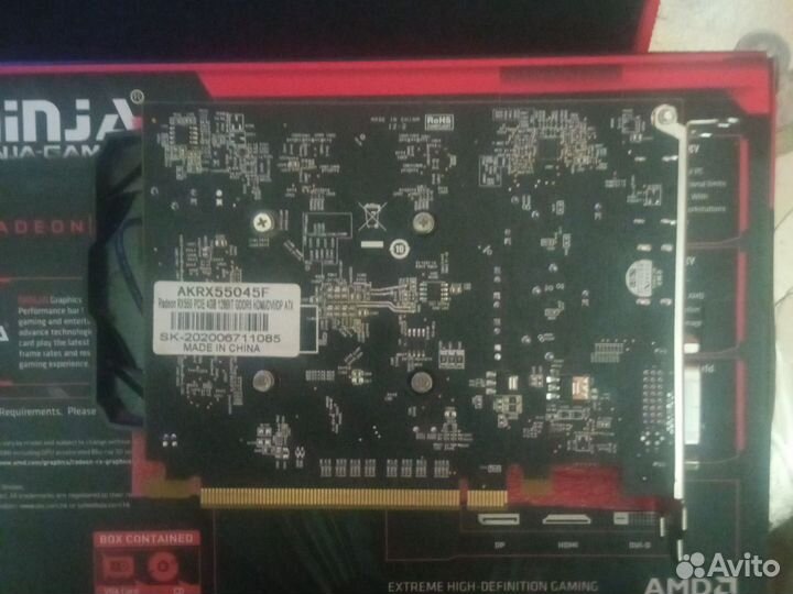 Видеокарта rx 550 4gb