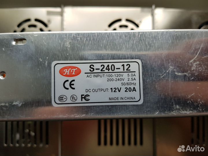 Блоки питания 12в 20А 240вт