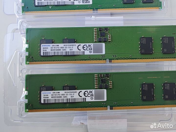 Оперативная память Samsung DDR5 32gb (8гб х 4) 480