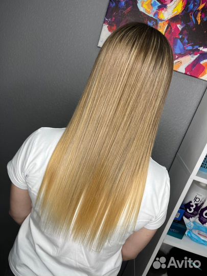 Кератиновое выпрямление волос