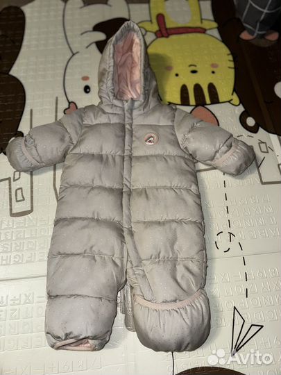 Зимний комбинезон для девочки 62