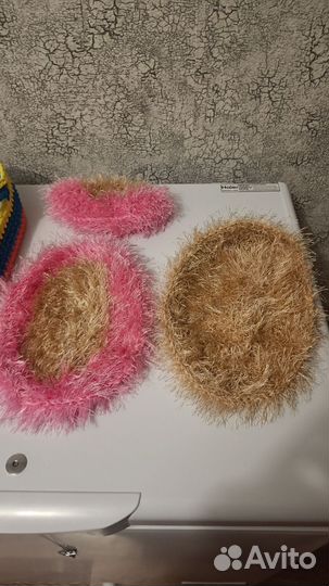 Вязаная люлька для куклы