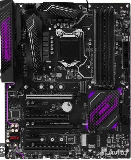 Мат.плата msi b250 gaming pro +i5 7500+16gb памяти