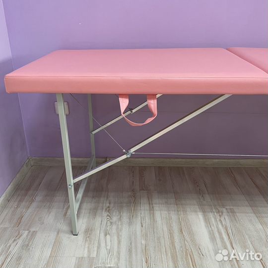 Кушетка косметологическая светло-розовая