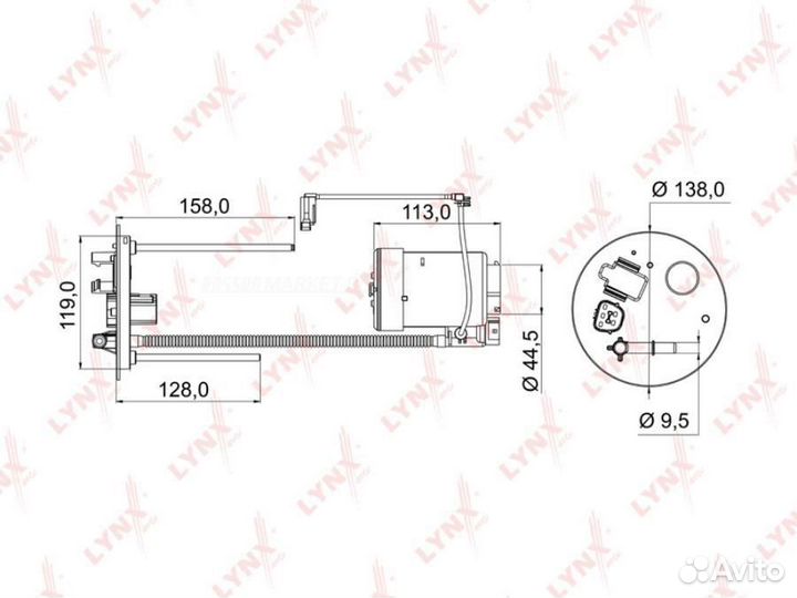 Lynxauto LF-972M Фильтр топливный