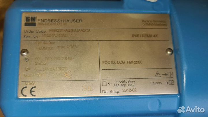 Уровнемеры Endress-Hauser Micropilot FMR231