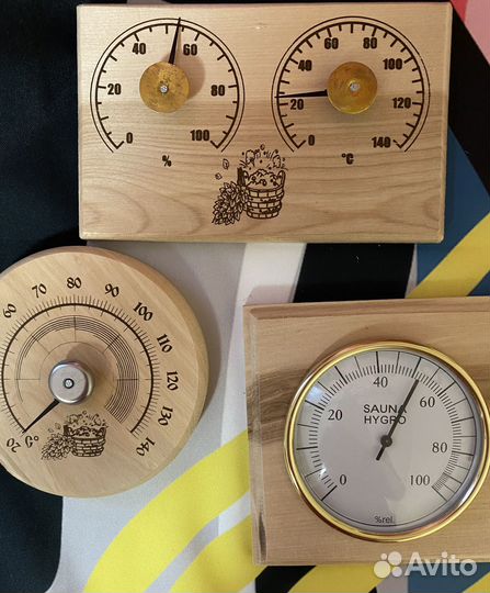 Банная станция, термометр-гигрометр