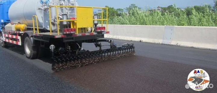 Аренда Гудронатор, Розлив битумной эмульсии пропит