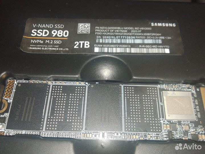 Ssd nvme Samsung 980 2tb m.2 новый