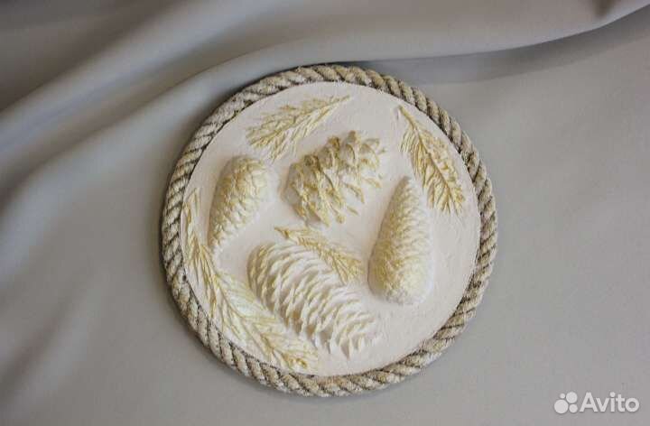 Ботанический барельеф панно