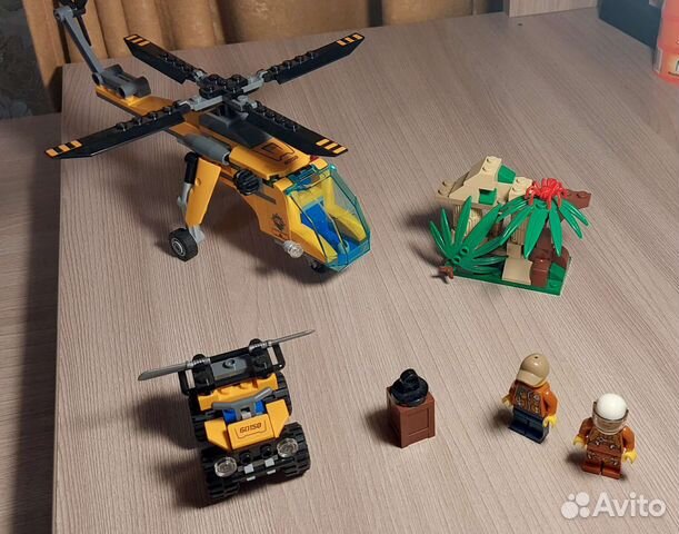 Lego City Грузовой вертолёт исслед джунгл 60158