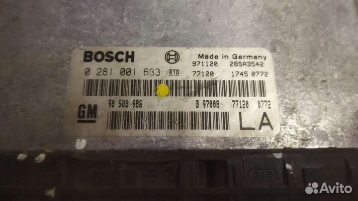 Блок управления двигателя Opel Vectra B 1995-99