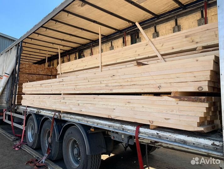 Доска обрезная 40х200х6000