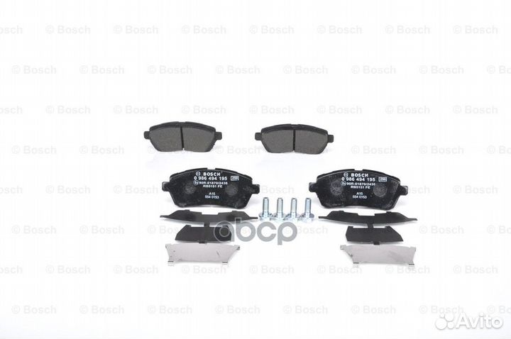 Колодки тормозные дисковые перед 0 986 494