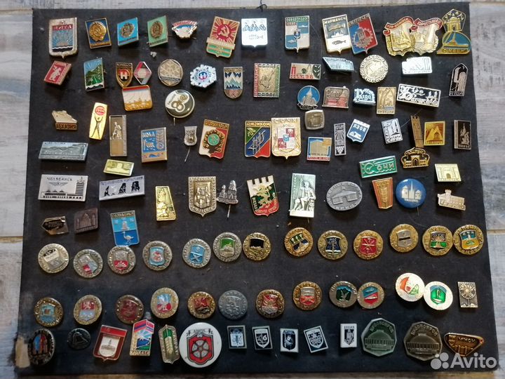 Коллекция Значков СССР 600 шт.Гербы,городов и т.д