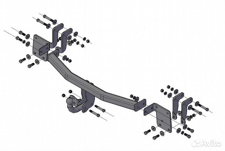 Фаркоп Митсубиси (Mitsubishi) Outlander 2012
