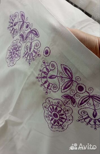 Пододеяльник СССР с вышивкой