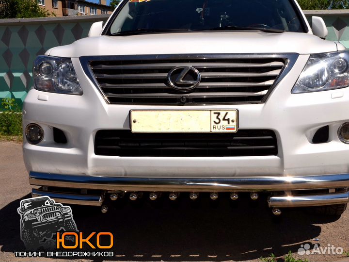 Защита переднего бампера Lexus LX 570