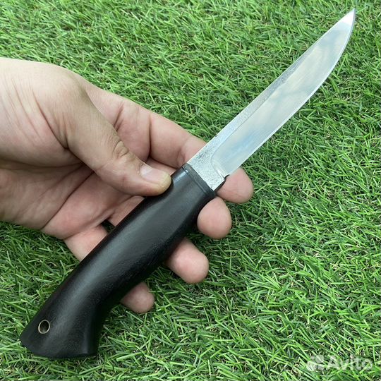 Нож Якут теплый Х12мф ковка,рукоять граб