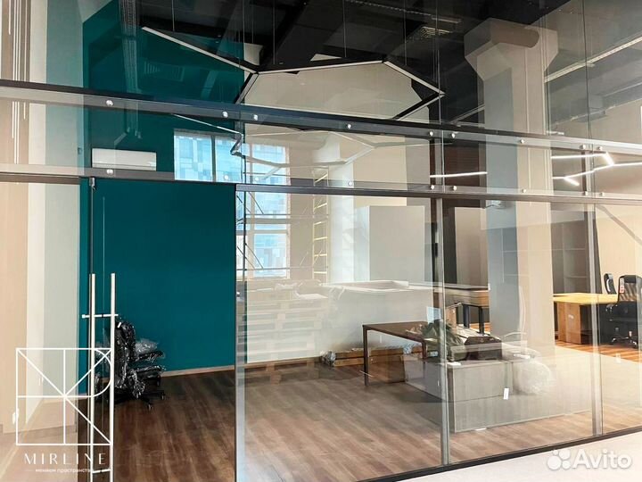 Цельностеклянные перегородки