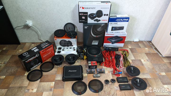 Полный набор профессионального автозвука