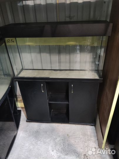 Аквариум125 л. С декоративной крышкой и тумбой