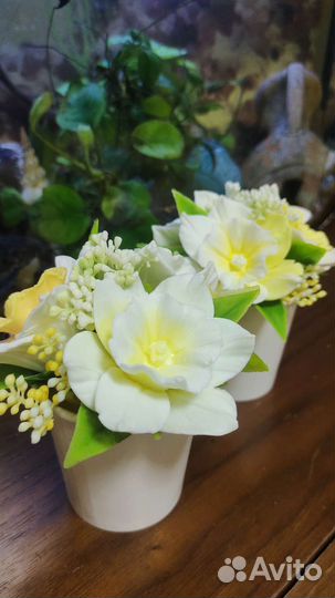 Мини- букет Нарциссов из мыла