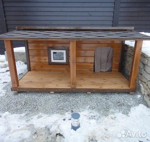 Теплая будка для собак