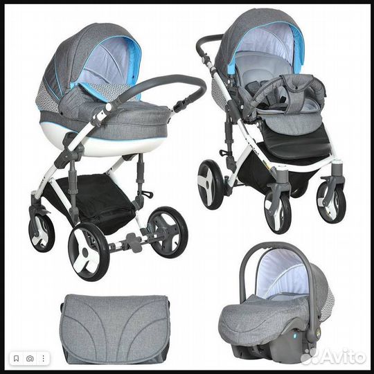 Детская коляска 3в1 tutis Mimi