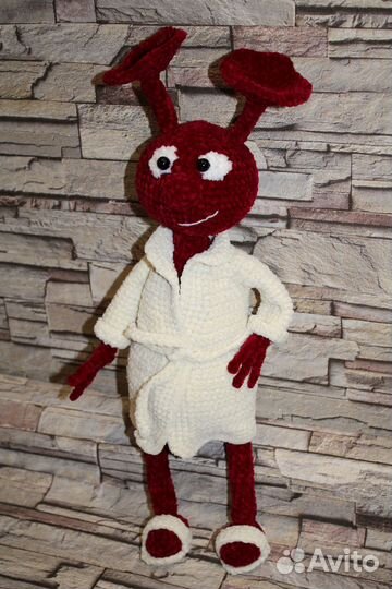 Вязаная игрушка инопланетянин (ручная работа)