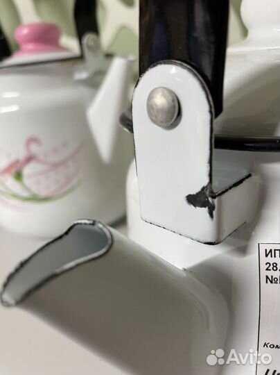 Чайник эмалированный новый