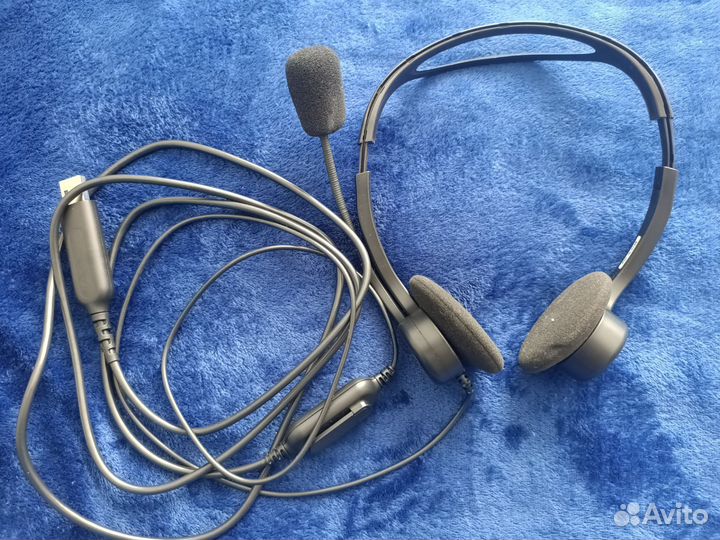 Наушники/гарнитура с микрофоном проводные