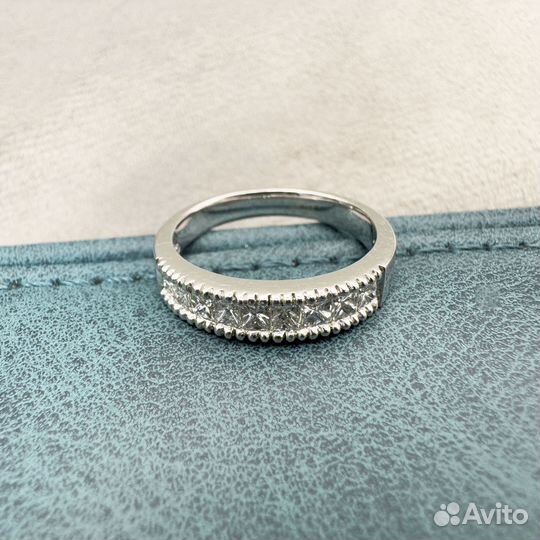 Золотое кольцо дорожка бриллианты 0,59 750