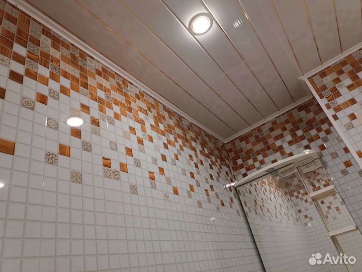 Ремонт ванной комнаты панелями пвх