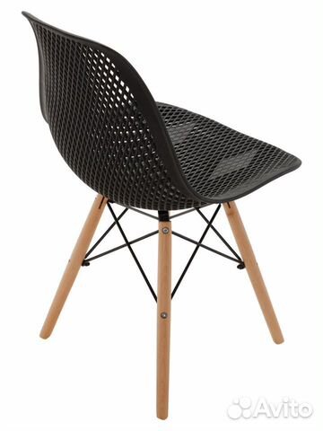 Стул ажурный в стиле eames DSW, черный NEW