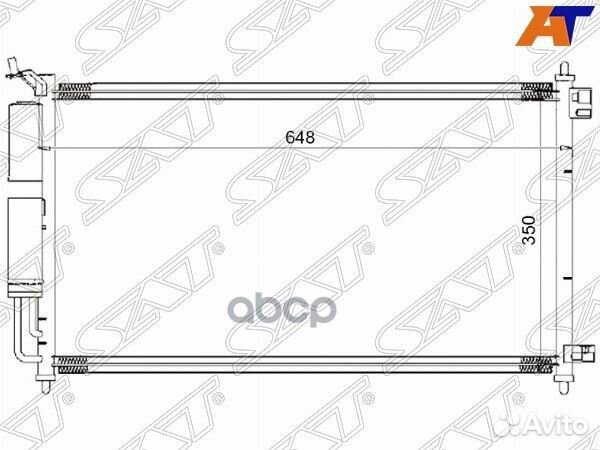 Радиатор кондиционера Nissan Juke 10-20 / March