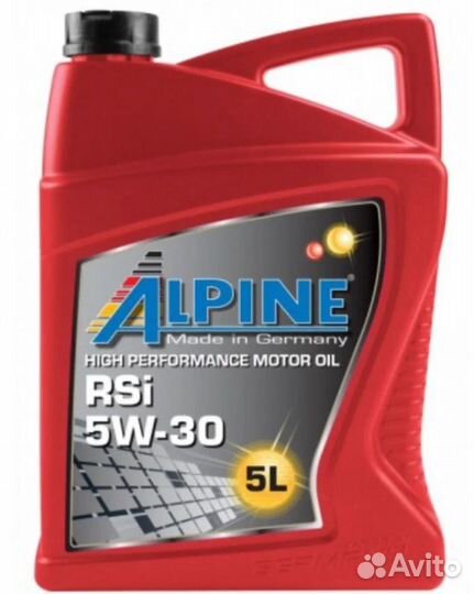 Масло синтетическое Alpine RSi 5W-30 5л, арт. 0101623