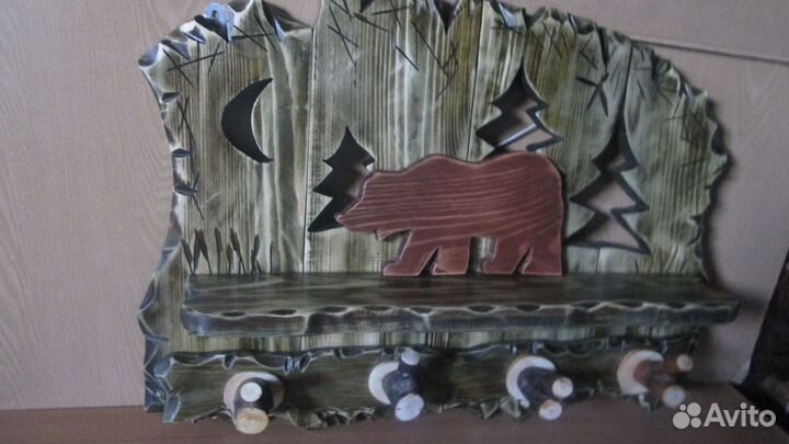 Вешалки и панно для бани