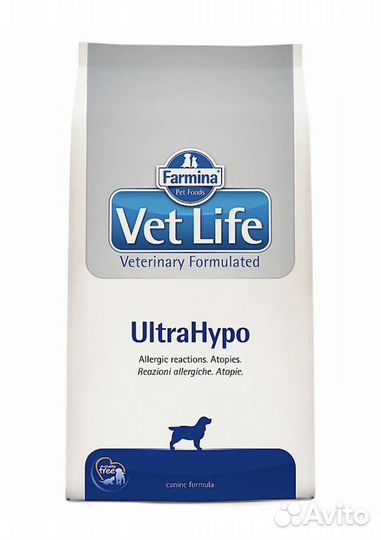 Корм для собак Farmina vetlife ultrahypo