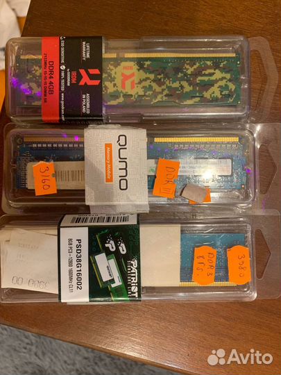 Оперативная память ddr3 и ddr4