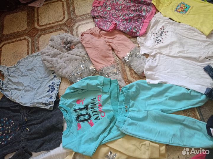Огромный пакет вещей на девочку 80-86