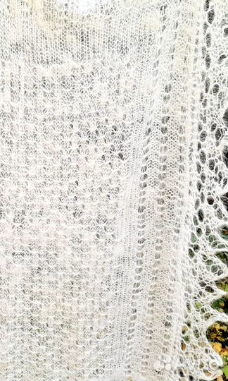 Шаль пуховая ручная работа