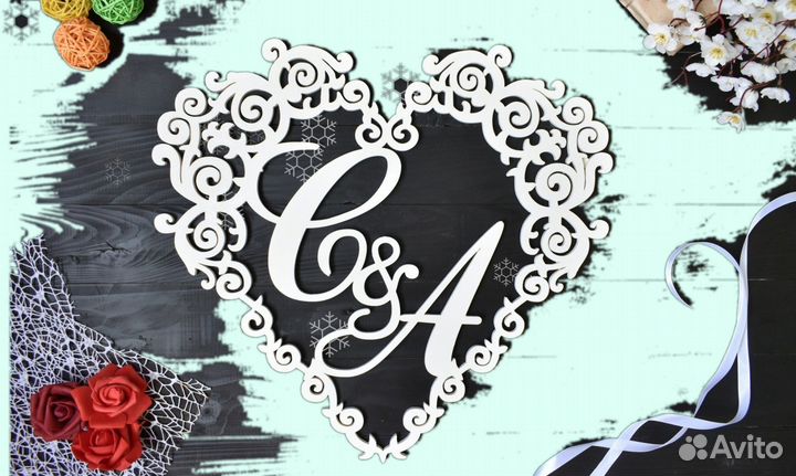 Монограмма на свадьбу