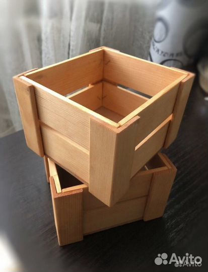 Коробка деревянная декоративная