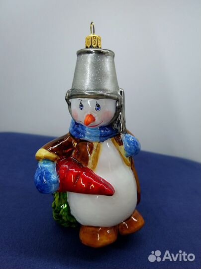 Елочная игрушка Komozja, Снеговик с морковкой