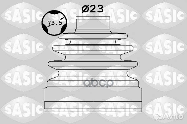 Пыльник ШРУСа 1906129 1906129 Sasic