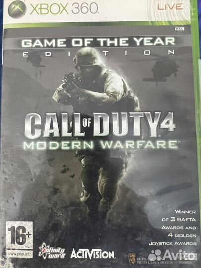Игра call of duty 4 на xbox360
