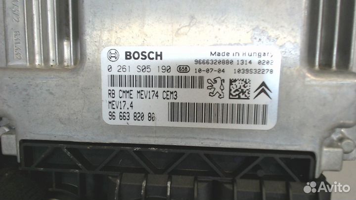 Блок управления двигателем Peugeot 207, 2011