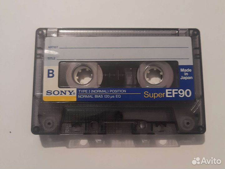 Аудиокассета sony super ef90 б. У