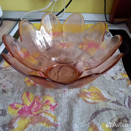 Чашка с блюдцем СССР б.у салатники